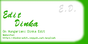 edit dinka business card